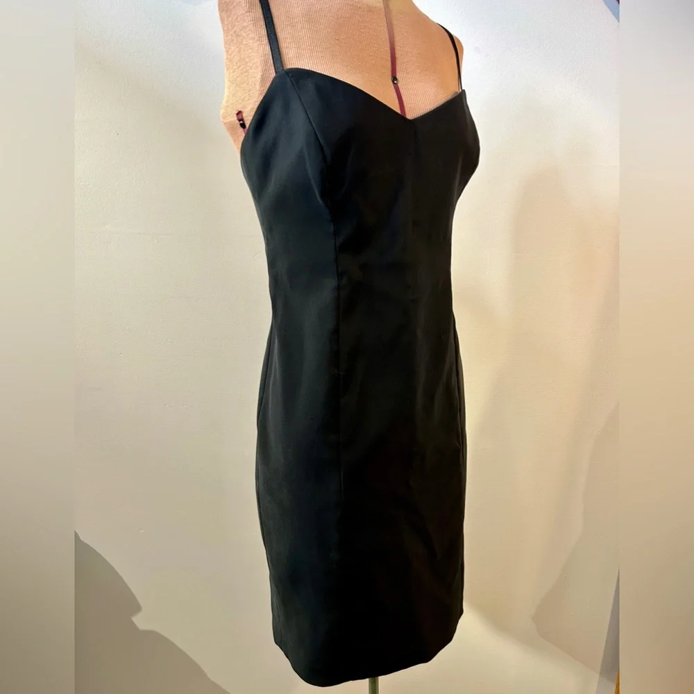 Laundry by Shelli Segal Vintage black sweetheart spaghetti strap dress size 4 - Picture 11 of 15